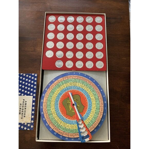 Vintage 1965 Meet the Presidents Board Game Selchow & Righter Company USED - Picture 4 of 9